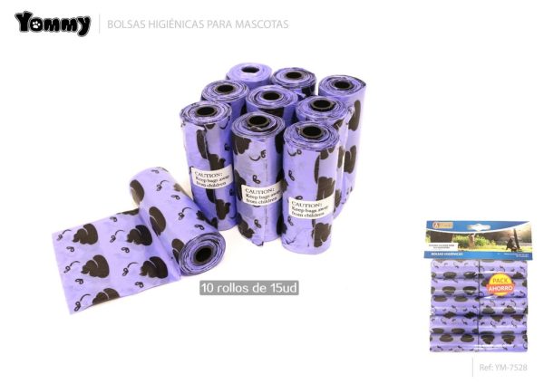Bolsa de excrementos azul 10*15 - Accesorios para mascotas