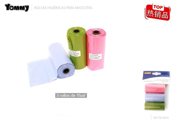 Bolsas grandes para desechos 3x15 uds - Accesorios para mascotas