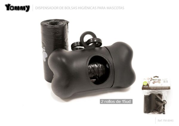 Dispensador de bolsitas higiénicas para mascotas 2 rollos - Accesorios para mascotas