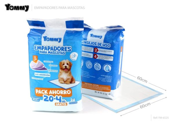 Empapadores para mascotas 60*60 cm 20 PCS + 4 - Productos para mascotas