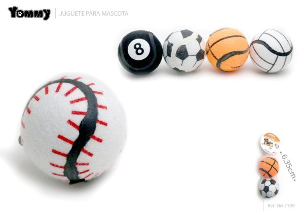 Juguetes de goma con pelotas de tenis (paquete de 2) - Juguetes para mascotas