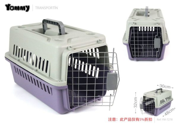 Transportín para mascotas (violeta) 48x32x30cm - Accesorios para mascotas