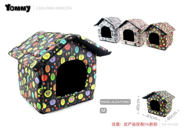 Casa para mascotas de piel sintética M 46*49*41 cm - Accesorios para mascotas