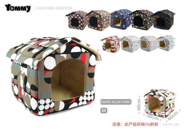 Casa para perro M 48x40x38 cm - Accesorios para mascotas
