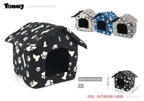 Caseta para mascotas M 46x49x41 cm - Accesorios para mascotas
