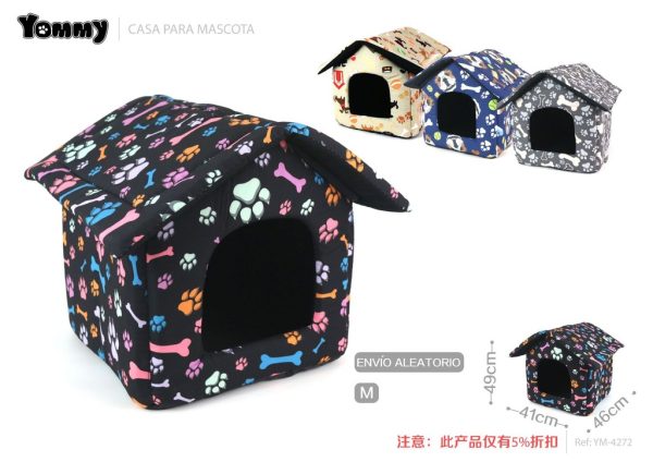 Caseta para mascotas M 46x49x41 cm - Accesorios para mascotas - Imagen 2