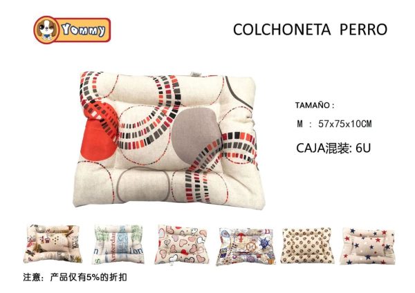 Colchoneta cuadrada para perros 57x75 cm - Accesorios para mascotas