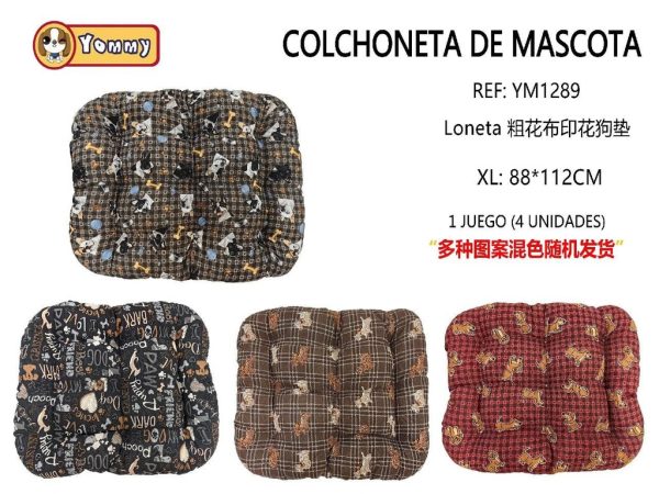 Colchoneta para perro 120x95cm x4 unidades - Accesorios para mascotas