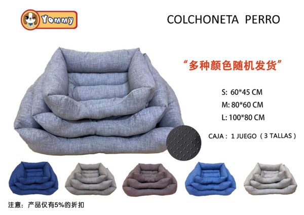 Cuna de perro 3 piezas con base antideslizante YD-77082 - Perro
