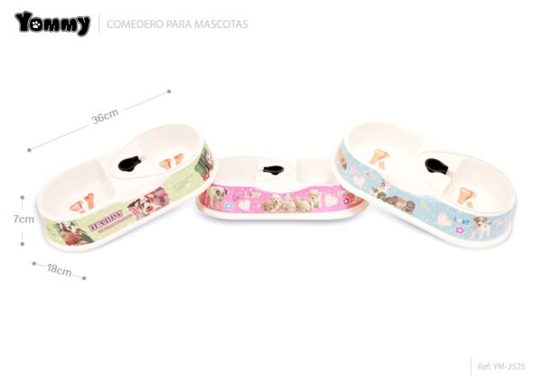 Comedero PVC 36*18*7cm - Accesorios para mascotas