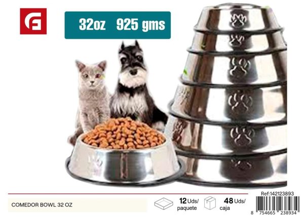 Comedero bowl 32 oz - Utensilios para mascotas
