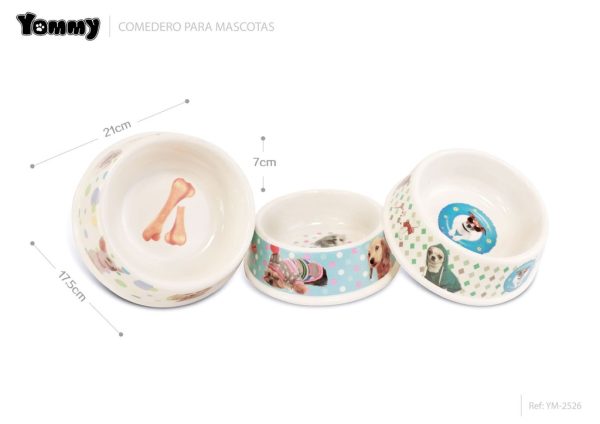 Comedero de PVC 21x17.5x7 cm - Accesorios para mascotas