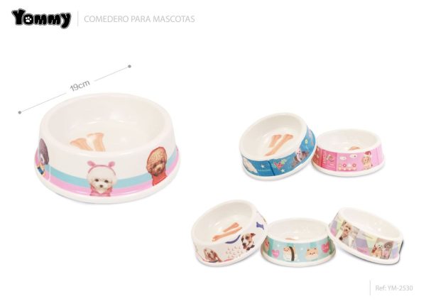 Comedero de PVC de 19 cm - Accesorios para mascotas