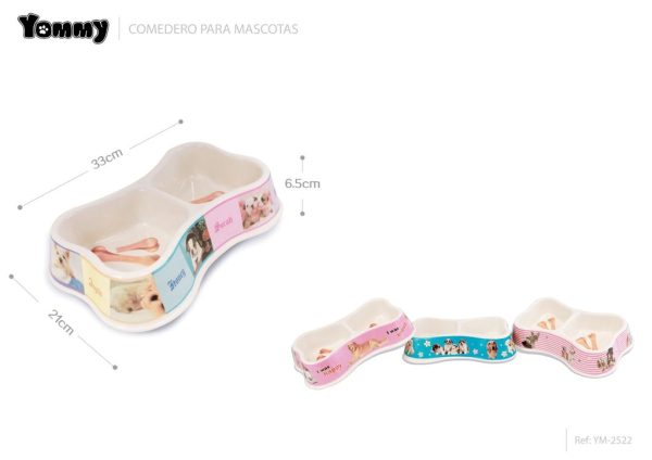 Comedero de PVC grueso para perro 33*21*6.5cm - Accesorios para mascotas
