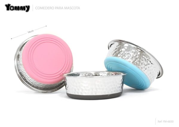 Comedero de acero para mascotas 14 cm - Accesorios para mascotas
