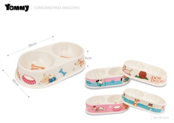 Comedero de perro 26x14x5cm - Accesorios para mascotas