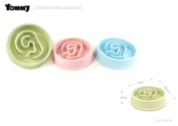 Comedero para mascotas en forma de oreja 21*18.5*4.5 cm - Platos para mascotas
