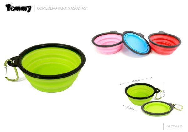 Comedero plegable para mascotas 12.7*8.7*4.5cm - Accesorios para mascotas