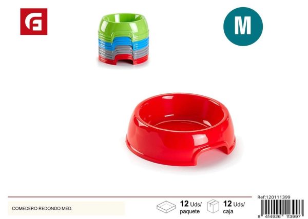 Comedero redondo medida mediana - Accesorios para mascotas