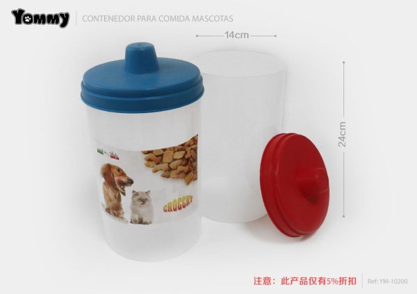 Contenedor para comida mascotas 24x14 cm - Almacenamiento de alimentos
