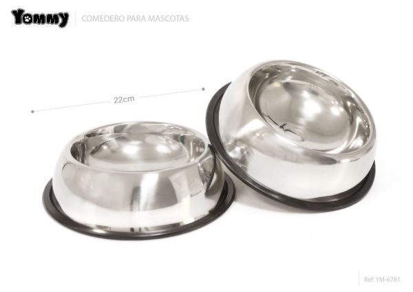 Cuenco semicircular para perros 22cm - Accesorios para mascotas