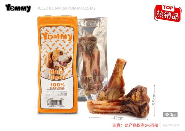 Alimentos para mascotas - Huesos de jamón (12*5.5CM, 380GR) - Juguetes y alimentos para perros