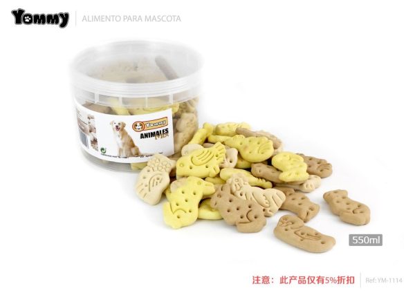 Galletas rellenas para perros 550 ml - Snacks para mascotas