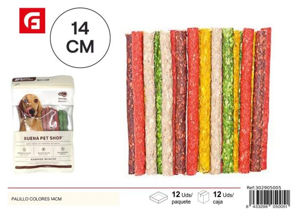 Pajaritas de colores 14 cm - Snacks para perros