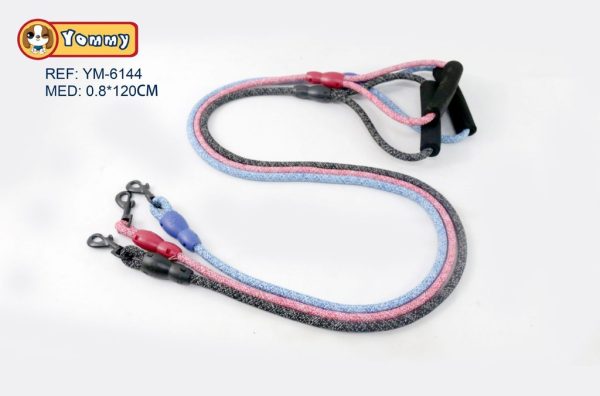 Correa para mascotas con asa de espuma 0.8x120cm para paseos