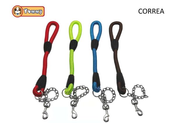 Correra de mascotas con cuerda redonda 2.2x90 cm - Accesorios de mascotas
