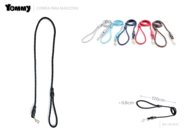 Corrrea reflectante de nylon 0.8*120 cm - Cuerdas y correas para mascotas