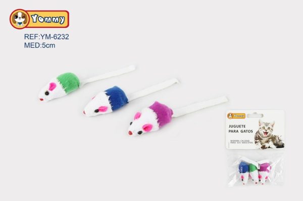 Juguete para gatos en forma de ratón 5 cm - Juguetes para gatos