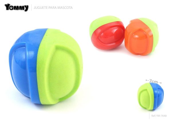 Juguete TPR para mascotas 7x7cm para entretenimiento de mascotas