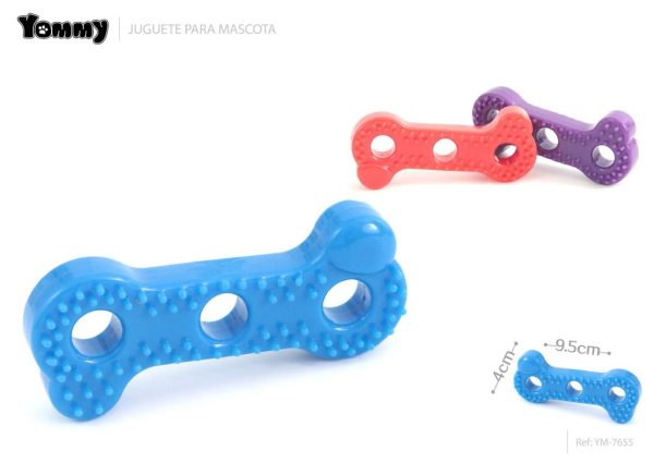 Juguete TPR para mascotas 9.5x4cm para entretenimiento y masticación