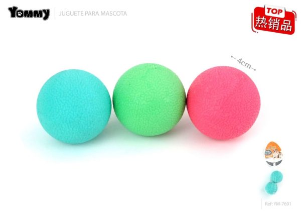 Juguete TPR para mascotas con dos bolas de 4 cm - Juguetes para mascotas