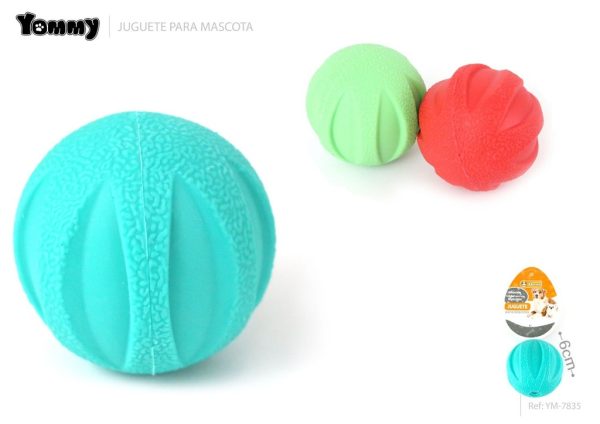 Juguete TPR pelota curva (6 cm) - Juguetes para mascotas