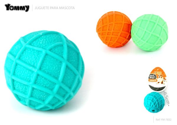 Juguete TPR pelota de red (6.5 cm) - Juguetes para mascotas