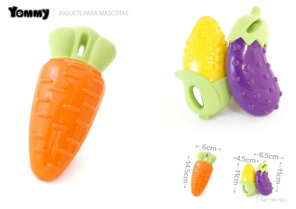 Juguete TPR verduras 11*6.5*4cm - Juguetes para mascotas