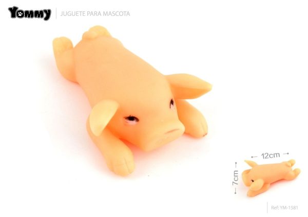 Juguete Vinillo Cerdo 12*7CM - Juguete para mascotas de vinilo