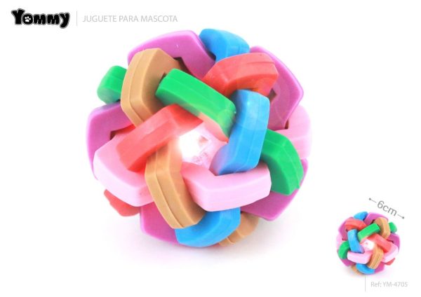 Juguete de caucho LED TPR 6.0cm - Juguetes para mascotas