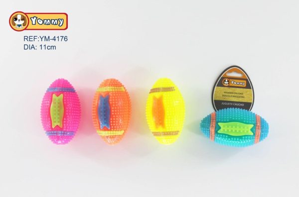Juguete de caucho LED en forma de balón 11cm - Juguetes luminosos para mascotas