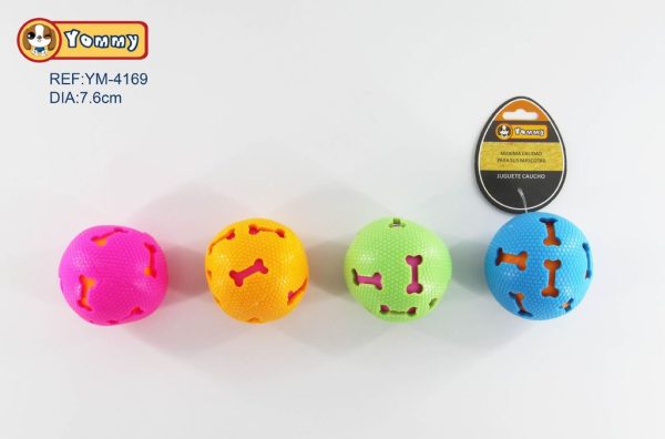 Juguete de caucho TPR bola de 7.6 cm - Juguetes para mascotas
