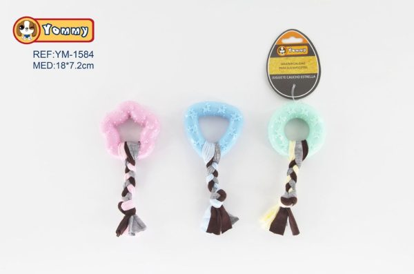 Juguete de caucho TPR con cinta 18*7.2 cm - Artículos para mascotas