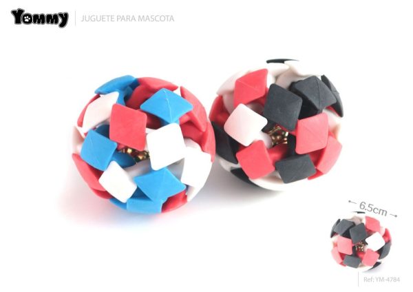 Juguete de caucho con campana 6.5 cm - Juguetes para mascotas