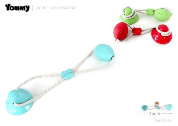 Juguete de caucho con cuerda 45cm - Juguetes para mascotas