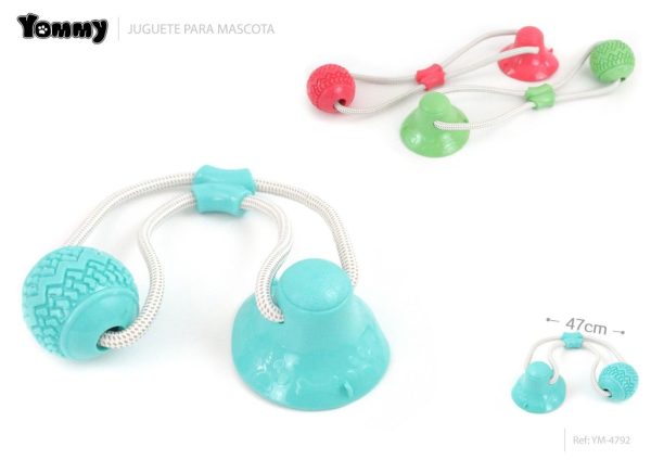 Juguete de caucho con cuerda 47cm - Juguetes para mascotas