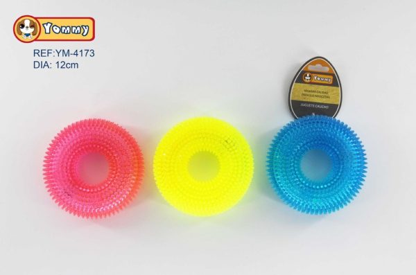 Juguete de caucho con luz LED de 12cm - Juguetes luminosos para mascotas