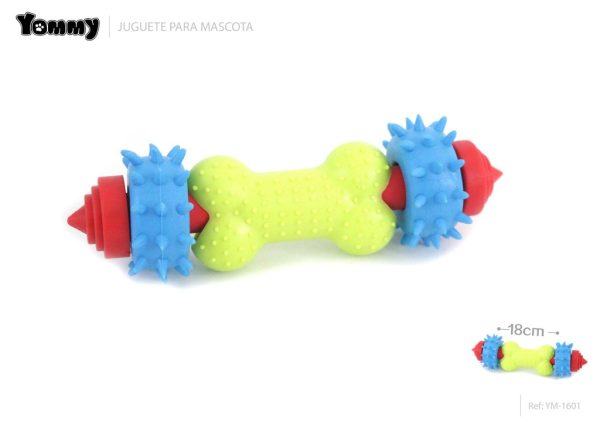 Juguete de caucho en forma de hueso 18 cm - Juguetes para mascotas
