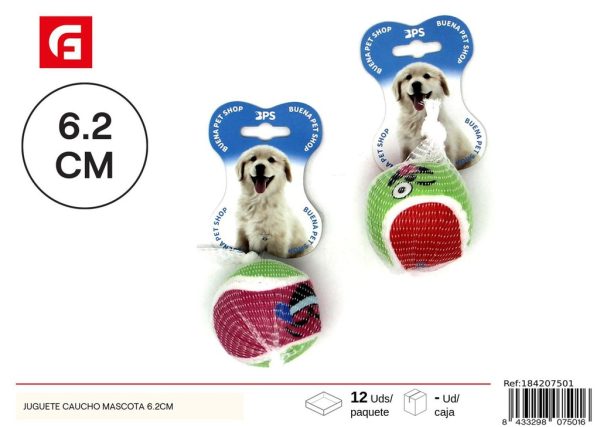 Juguete de caucho para mascotas 6.2 cm - Juguetes para mascotas