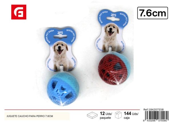 Juguete de caucho para perro 7.6 cm - Juguete para mascotas
